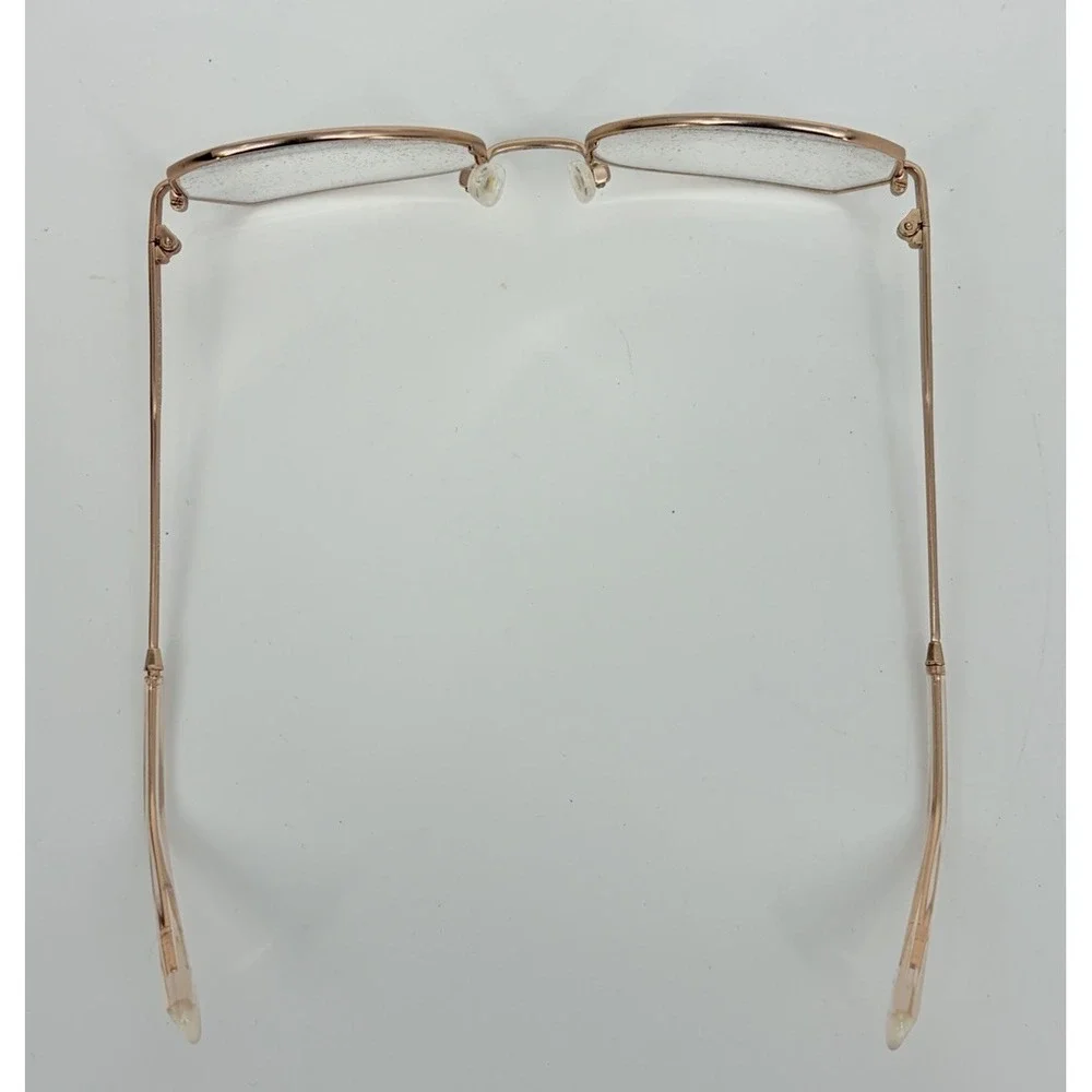 Kendall and Kylie Joanna Eyeglasses Frames Wire Rim Rose Gold 52-18-140